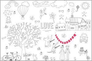 Livret Coloriage Mariage Gratuit Télécharger Des Sets De Table   Colorier Pour Les Enfants