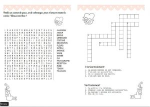 Livret Coloriage Mariage Word Livret De Jeux Activités Mariage Home Made 7 10 Ans Filles En
