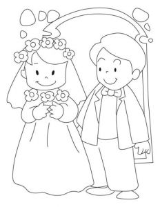 Livret De Coloriage Pour Mariage A Imprimer Bride and Groom Coloring Pages Wedding Ideas