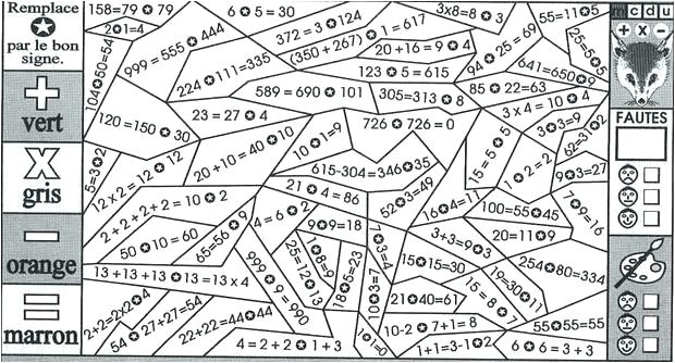 Mdi 2005 Coloriage Magique Cm2 Maths Coloriage Magique Cm1 Cm2 A Imprimer Oui Mag – Abiconfo