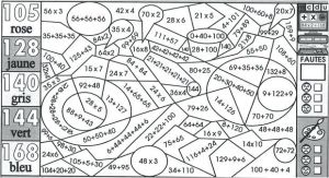 Mdi 2005 Coloriage Magique Cm2 Maths Coloriage Magique Difficile Cm2 Coloriage Ce2 Pinterest Math