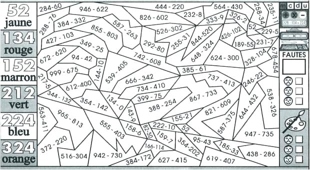 Mdi 2005 Coloriage Magique Cm2 Maths Mdi 2005 Coloriage Magique Cm2 Maths Coloriage Mathematiques