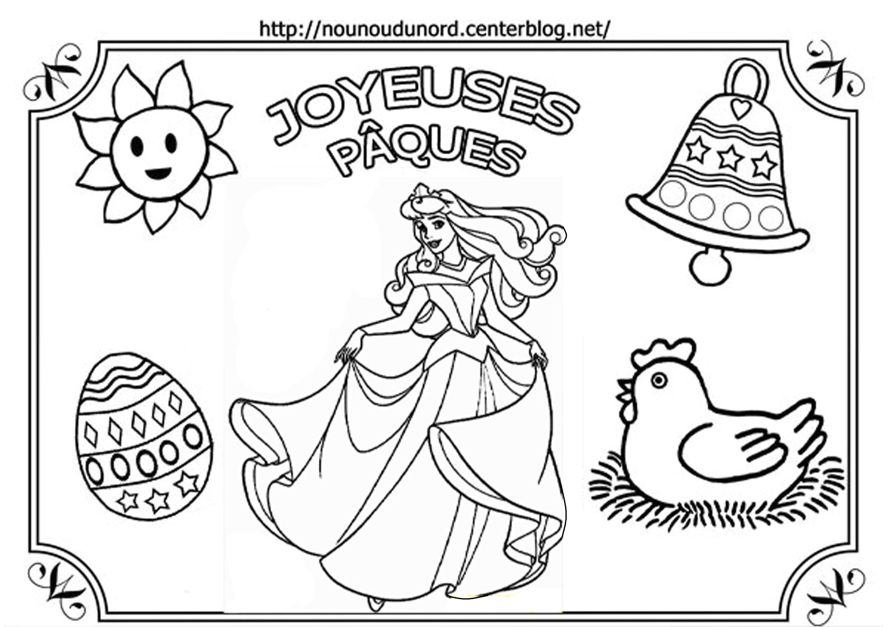 Mescoloriages.com Paques Coloriages   Imprimer La Belle Au Bois Dormant Numéro