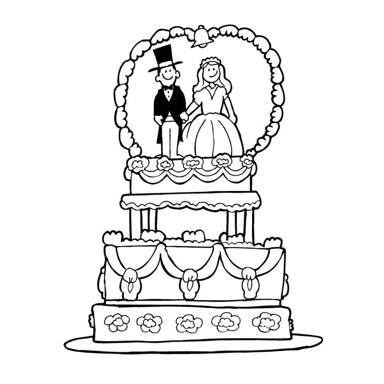 Modele Livret Coloriage Mariage Coloriage G¢teau Mariage A Imprimer Gratuit