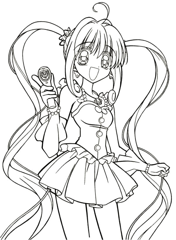 Pichi Pichi Pitch Coloriage Lucie Luchia Nanami En Chanteuse â Sekai No Pichi Pichi Pitch â