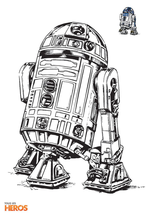 R2d2 Dessin Coloriage Coloriages Star Wars Imprimez Les Gratuitement Sur Le Blog De tous