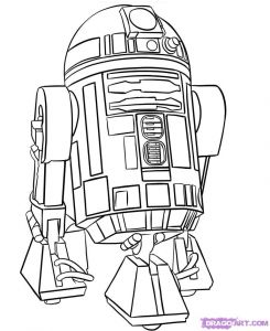R2d2 Dessin Coloriage How to Draw R2 D2 Step by Step Star Wars Characters Draw Star