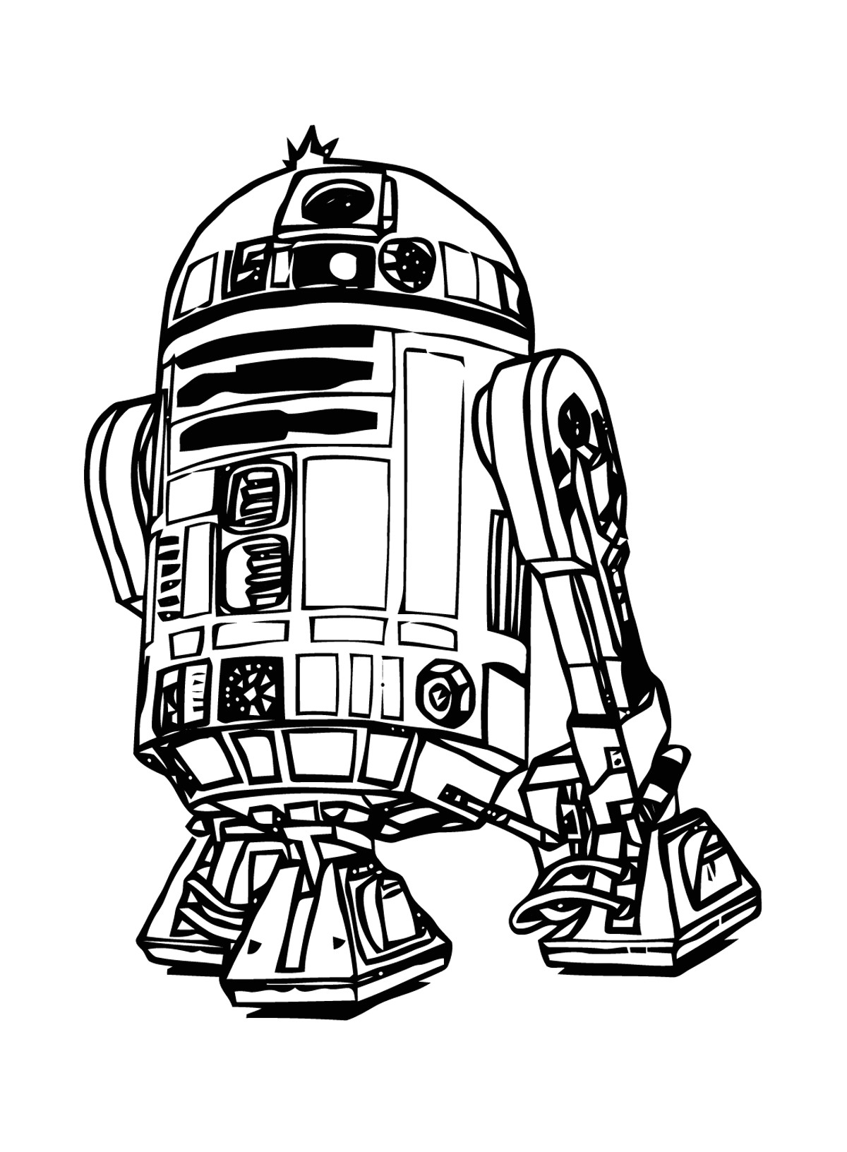 R2d2 Dessin Coloriage Star Wars 9 Coloriage Star Wars Coloriages Pour Enfants
