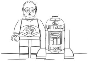 R2d2 Lego Coloriage Coloriage R2 D2 Et Z 6po Lego