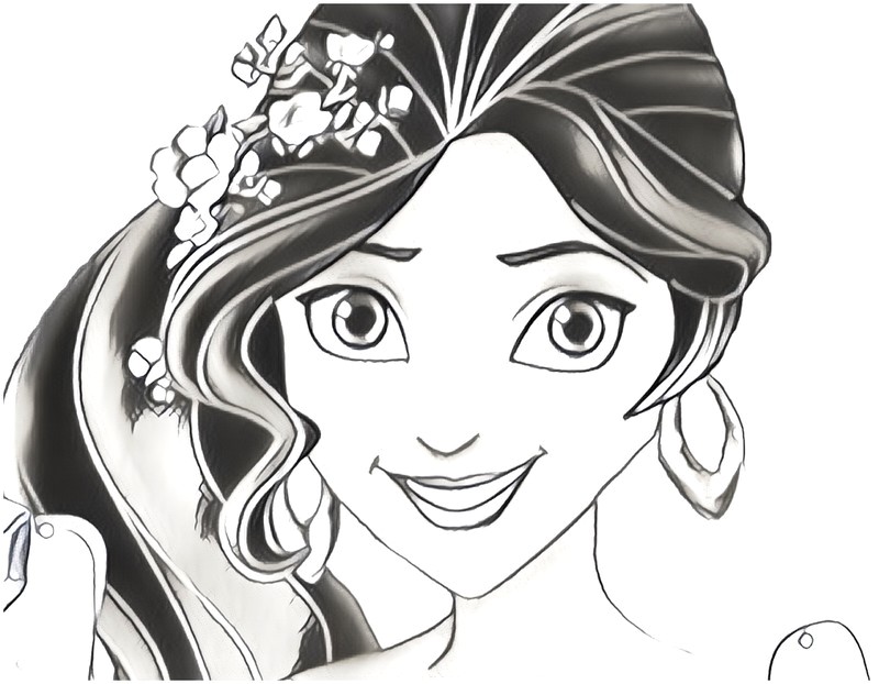 Valisette Coloriage Elena D Avalor Coloriages Elena D Avalor Coloriage