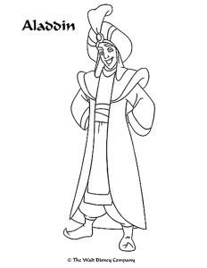 Aladin Et La Lampe Merveilleuse Coloriage Coloriage Aladin Et La Lampe Merveilleuse Imprimer Gratuitement