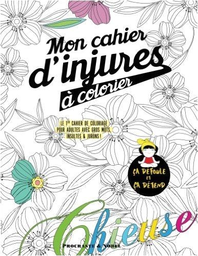 Amazon Cahier De Coloriage Adulte Amazon Mon Cahier D Injures   Colorier Le Premier Cahier De