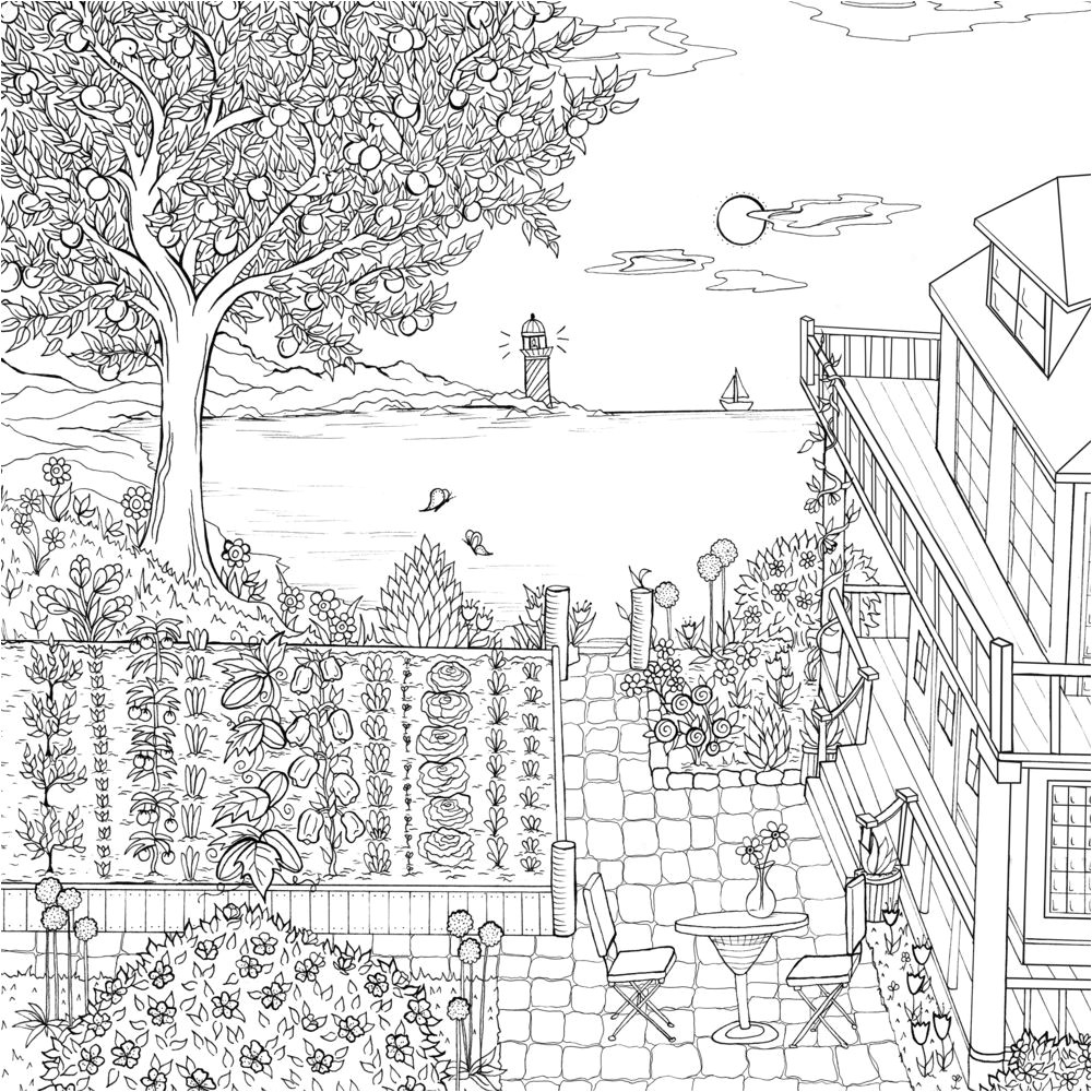 Amazon Cahier De Coloriage Adulte Ve Able Garden From Debbie Ma Ber S " E Home to Color