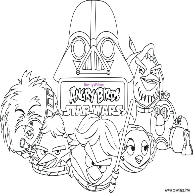 Angry Birds Star Wars Coloriage Gratuit Coloriage Angry Bird Star Wars – Redlinesfo