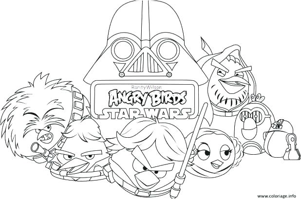 Angry Birds Star Wars Coloriage Gratuit Coloriage Angry Bird Star Wars – Redlinesfo