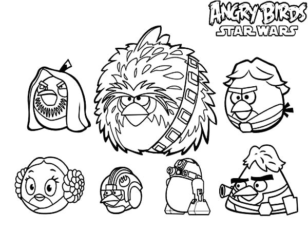 Angry Birds Star Wars Coloriage Gratuit Star Wars Characters Easy Drawing at Getdrawings