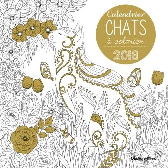 Cahier De Coloriage Adulte Pas Cher Calendrier Mural 2018 Chats   Colorier Broché Collectif Achat