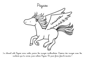 Cheval Pegase Coloriage Coloriage Imprimer Pégase