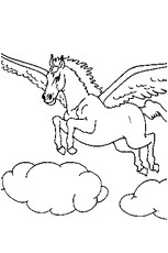 Cheval Pegase Coloriage Coloriage Pégase En Ligne Gratuit Imprimer