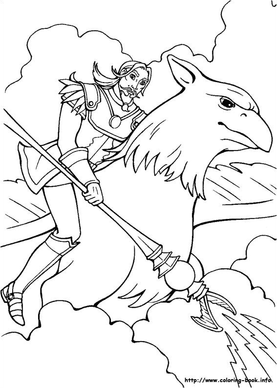 Coloriage à Imprimer Barbie Poney Barbie and the Magic Of Pegasus Coloring Picture