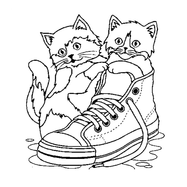 Coloriage à Imprimer Chiot Et Chaton Dessin Coloriage Imprimer Az Coloriage