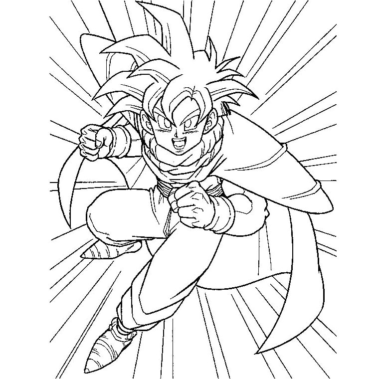 Coloriage à Imprimer Dragon Ball Z Gt Coloriage De Dragon Ball Z Sangoku Super Sayen 10