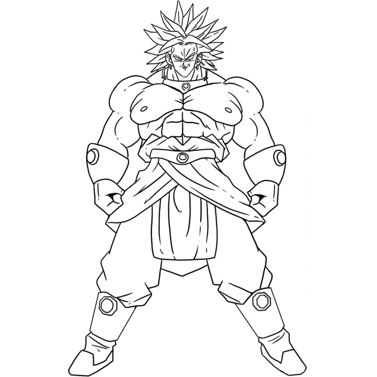 Coloriage à Imprimer Dragon Ball Z Gt Coloriage Dragon Ball Z Broly