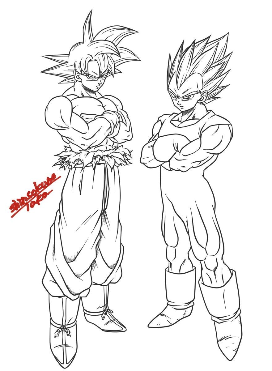 Coloriage à Imprimer Dragon Ball Z Sangoku Insertado ãã©ã´ã³ãã¼ã Pinterest