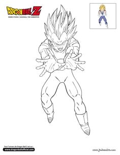 Coloriage à Imprimer Dragon Ball Z Vegeto A Black & White Drawing Inspired by the Character Of Cell In Dragon