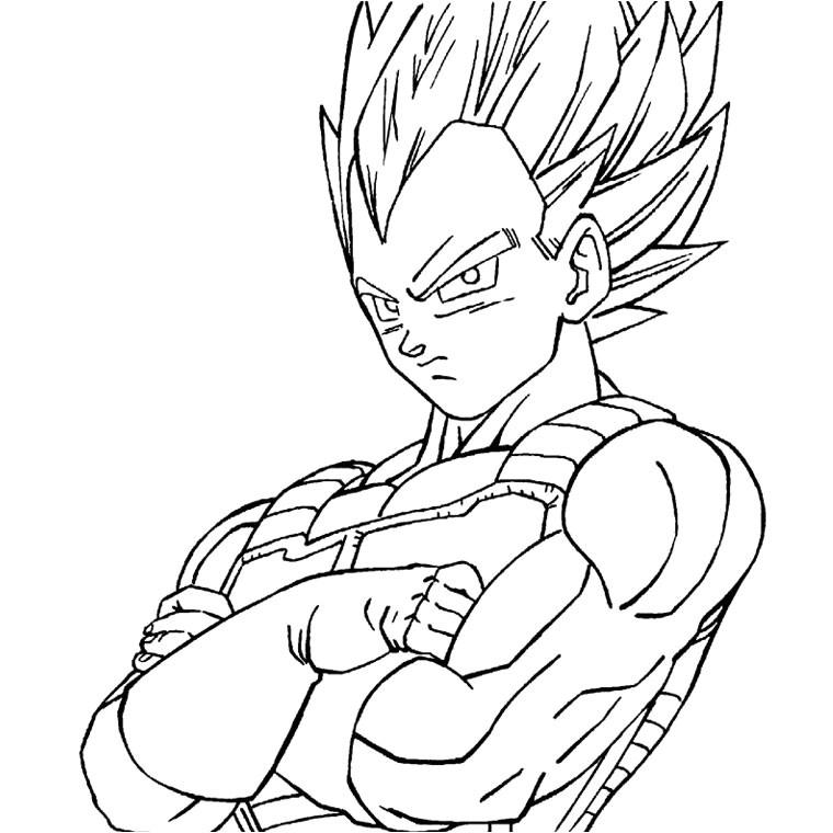 Coloriage à Imprimer Dragon Ball Z Vegeto Coloriage Dragon Ball Z Ve A Super Sayen