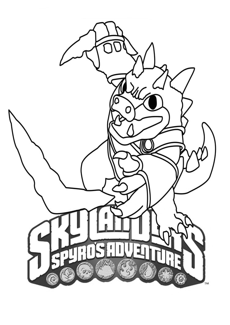 Coloriage à Imprimer Gratuit Calimero Dessins Gratuits   Colorier Coloriage Skylanders   Imprimer