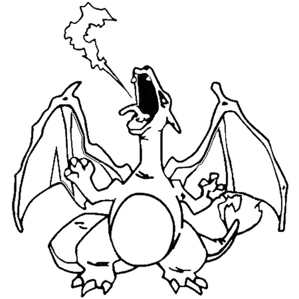 Coloriage à Imprimer Gratuit Pokemon X Et Y Coloriage Pokémon Dracaufeu En Ligne Gratuit   Imprimer