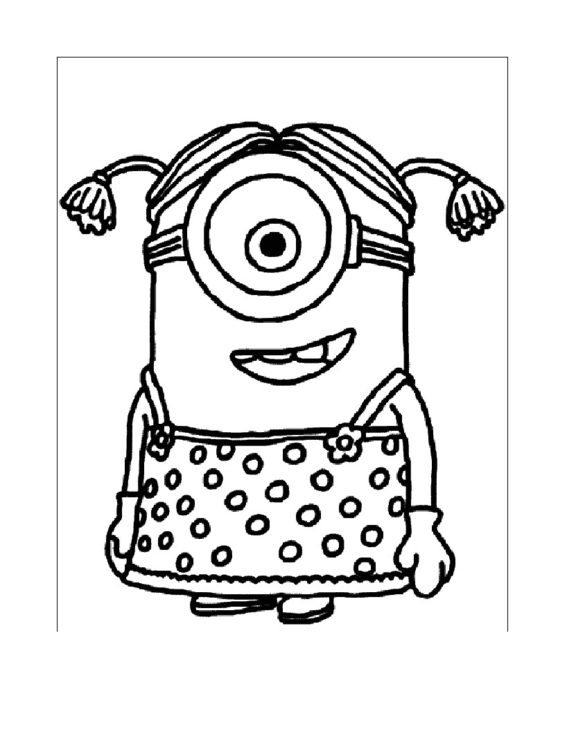 Coloriage à Imprimer Minion Kevin Coloriage Minion Kevin Les Beaux Dessins De Meilleurs Dessins  