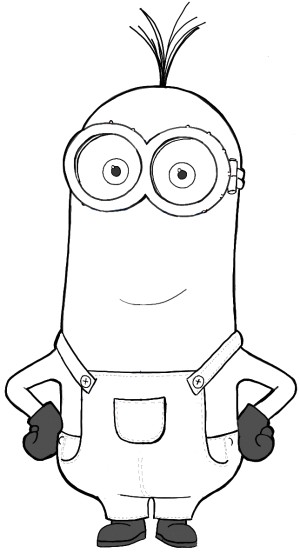 Coloriage à Imprimer Minion Kevin How to Draw Kevin From the Minions Movie 2015 In Easy Steps Lesson