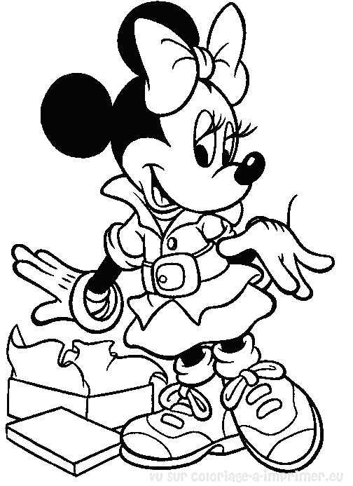 Coloriage A Imprimer Minnie Et Daisy Coloriage Minnie Les Beaux Dessins De   Imprimer Et Colorier
