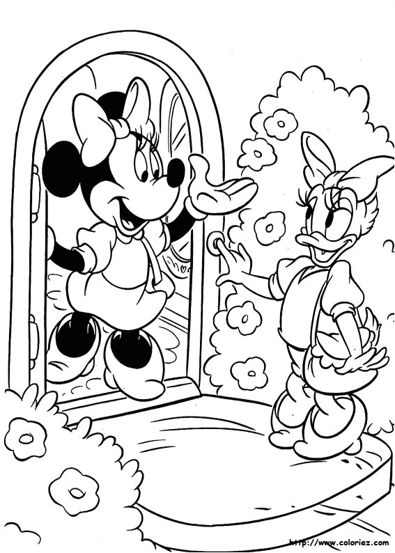Coloriage A Imprimer Minnie Et Daisy Index Of Images Coloriage Minnie