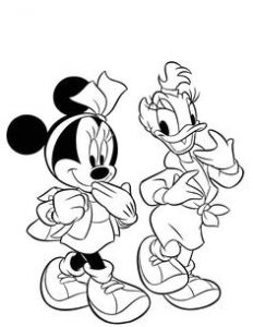 Coloriage A Imprimer Minnie Et Daisy Pages Minnie Mouseml