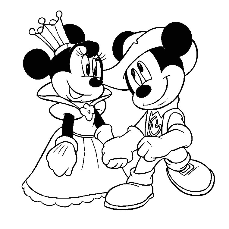 Coloriage à Imprimer Minnie Et Mickey Sélection De Dessins De Coloriage Mickey   Imprimer Sur Laguerche