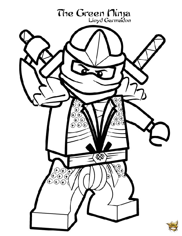 Coloriage à Imprimer Ninjago Ninja Vert Coloriage Lego Ninjago Lloyd