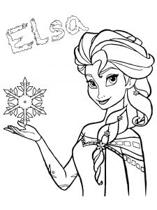 Coloriage à Imprimer Princesse Minnie Coloriage   Imprimer Gratuit Elsa La Reine Des Neiges