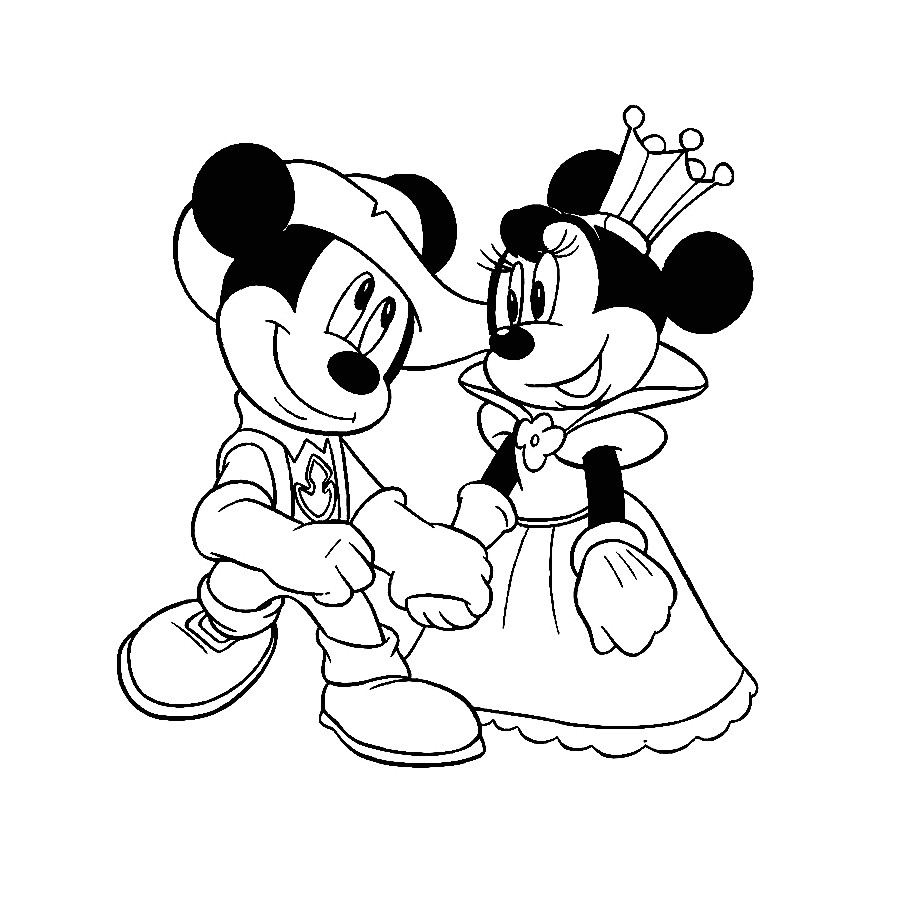Coloriage à Imprimer Princesse Minnie Coloriage Minnie Les Beaux Dessins De Dessin Animé   Imprimer Et