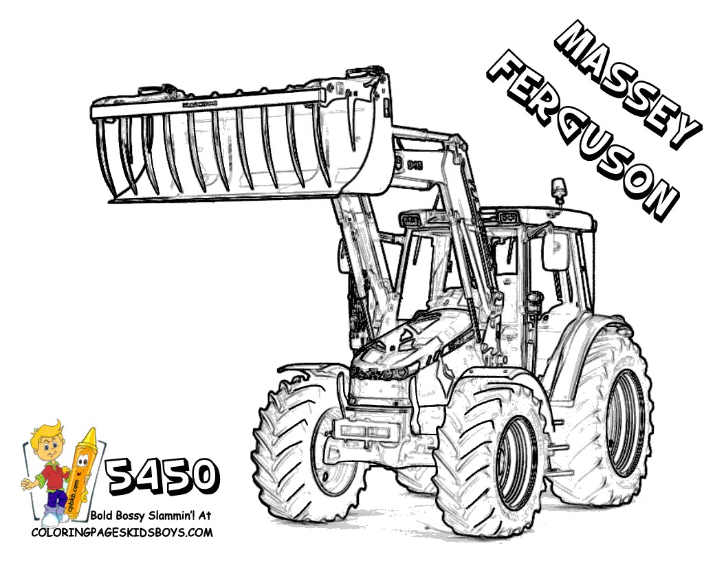 Coloriage à Imprimer Tracteur Massey Ferguson 115 Dessins De Coloriage Tracteur   Imprimer