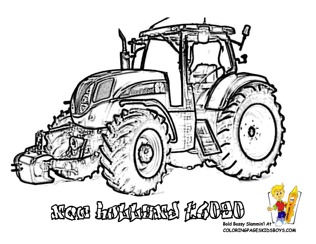 Coloriage à Imprimer Tracteur New Holland Dessins Gratuits   Colorier Coloriage Tracteur   Imprimer
