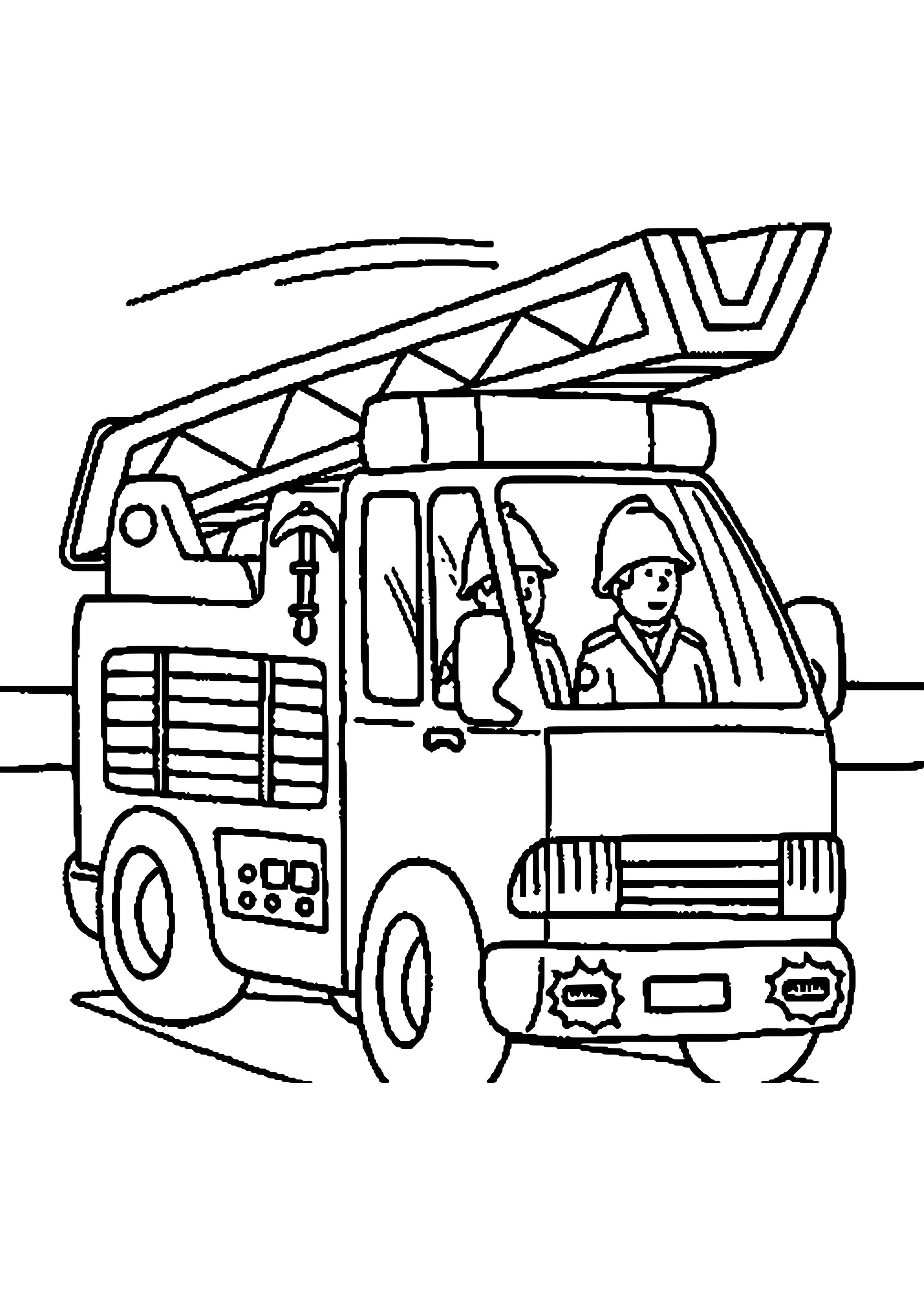 Coloriage Ambulance à Imprimer Gratuit Nouveau Dessin   Imprimer Camion De Pompier – Mademoiselleosaki