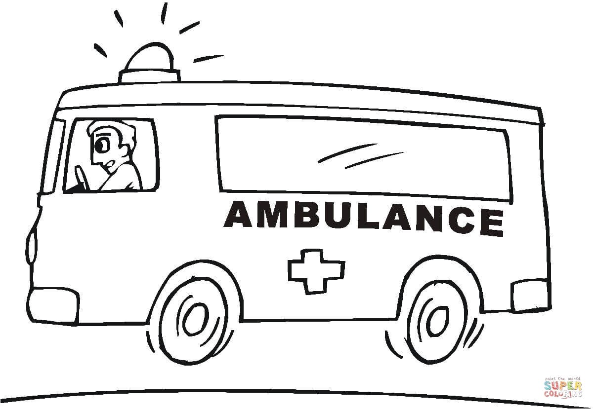Coloriage Ambulance En Ligne Coloriage Ambulance