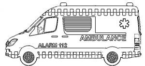 Coloriage Ambulance Gratuit Coloriages D Ambulances   Imprimer Coloriage   Imprimer