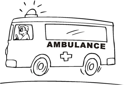 Coloriage Ambulance Pompier Coloriage Ambulance