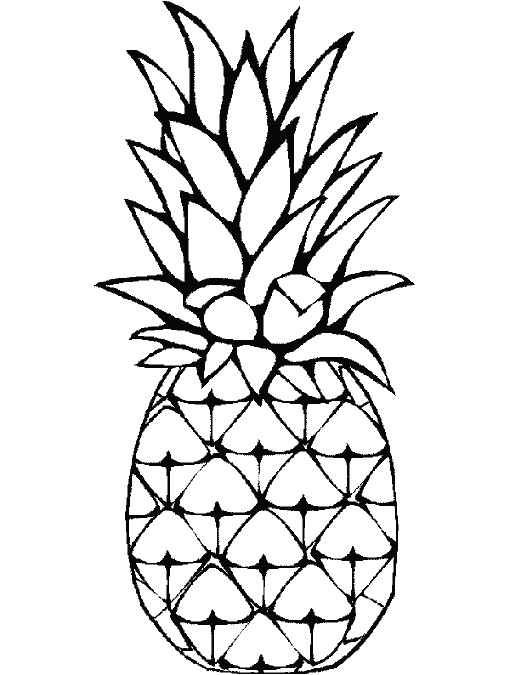 Coloriage Ananas Kawaii A Imprimer Coloriage Ananas   Colorier Dessin   Imprimer  Imprimer