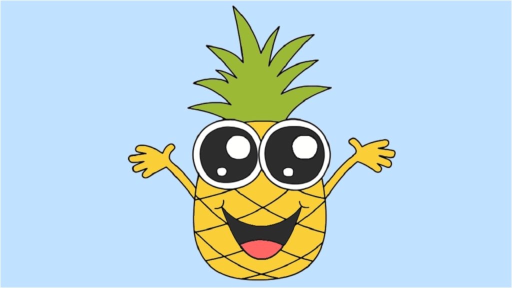 Coloriage Ananas Kawaii Ment Dessiner Un Ananas Kawaii
