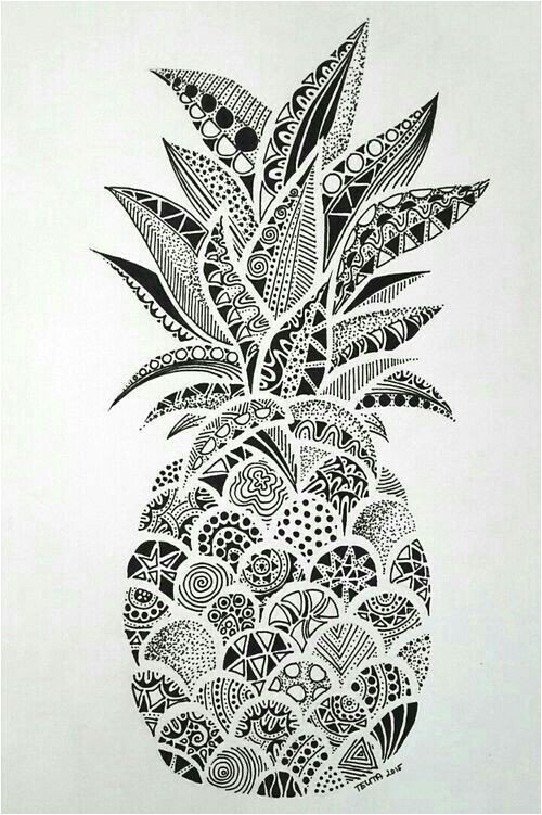 Coloriage Ananas Mandala Pin by Diana On Drawing Pinterest